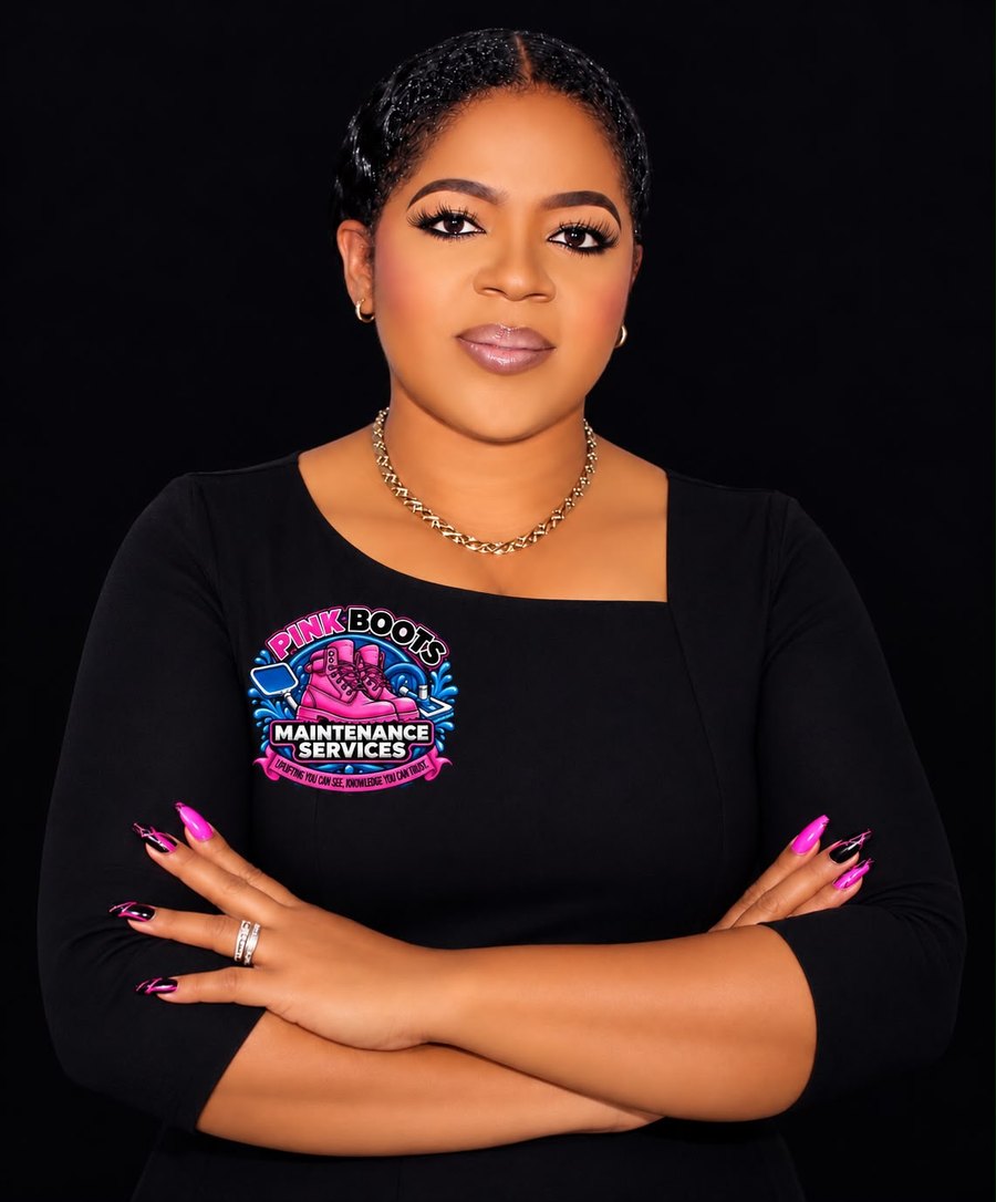 Atyia McIntosh-Davermand, founder of Pink Boots Maintenance Services